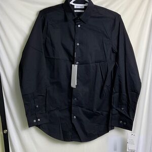 Calvin Klein Kids Classic Black Button Down Shirt